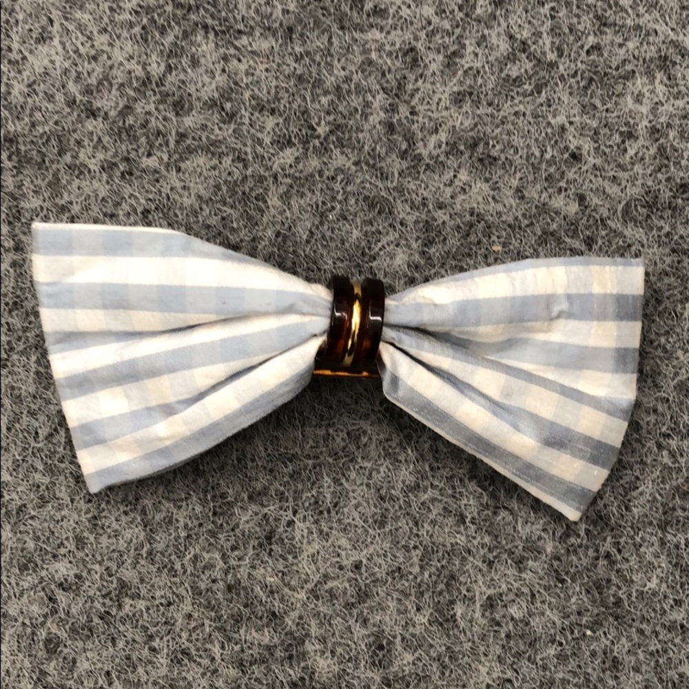 Never worn: Good Hair Day Bow in Blue Gingham
